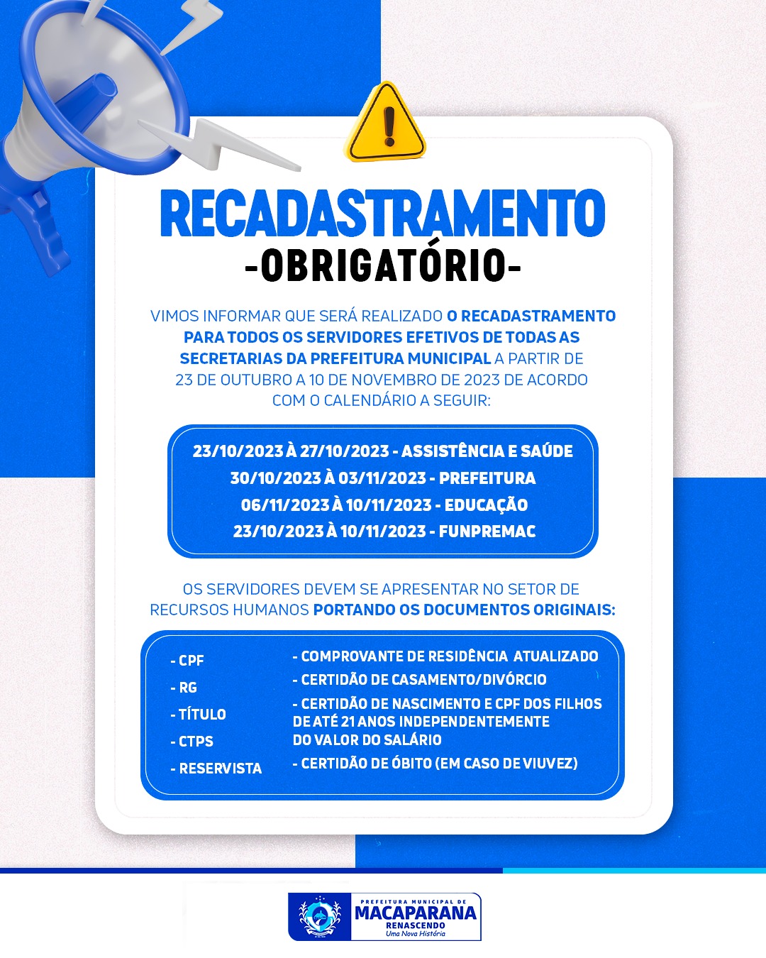 recadastramento